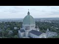 SAINT JOSEPH ORATORY OF MOUNT ROYAL DRONE FOOTAGE, MONTREAL CITY