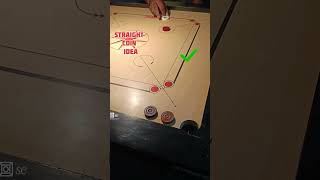 CARROM TRICK SHOT || USING STRAIGHT COIN TRICK || @streetcarrom