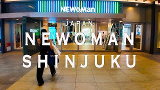 Newoman Shinjuku 4K Walking Tour (Tokyo Japan)- Tour with Captions \u0026 Immersive Sound,