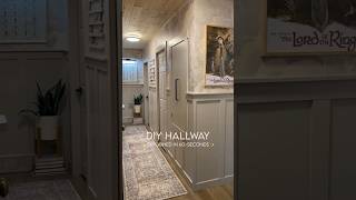 DIY Hallway! Explained in 60 Seconds✨ #reno #renovate #renovation #home #diy #diyproject #diyproject