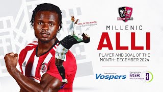 🔥 Alli STUNNER named Vospers Goal of the Month for December | Exeter City Football Club