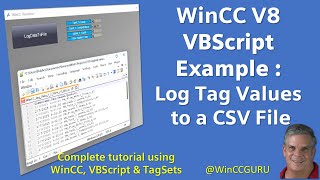 WinCC SCADA - Logging Tags to a CSV File - VBScript Tutorial #winccguru