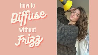 How to diffuse your wavy hair WITHOUT frizz!