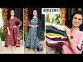 Party Wear Amazon Kurta Set Haul👗Summer Special Outfit👗Kaftan/Anarkali/Embroidered Kurta Set Review