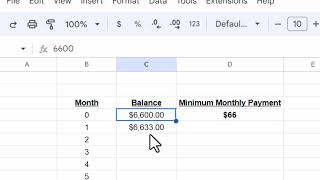 The math of Credit Card Minimum Monthly Payments!