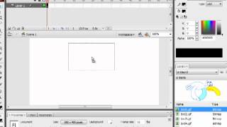 Create frame by frame animation in Flash CS3