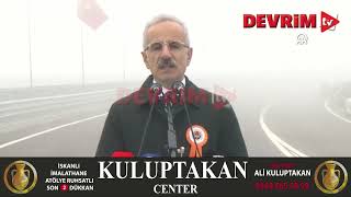 BAKAN URALOĞLU EDİRNE´DE BAĞLANTI YOLU AÇILIŞINDA KONUŞTU