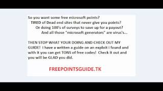 [GUIDE] How to get free microsoft points EXPLOIT!