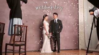 [Vlog] 친구 웨딩촬영 | 청담 해밀스튜디오| 👰🏻‍♀️❤🤵🏻‍♂️| 꽃가루 있는 힘을 다해 던지다.