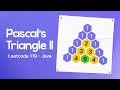 Pascal's Triangle II - Leetcode 119 - Java