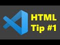 Visual Studio Code -  Generate HTML Boilerplate Code - HTML Hack #1