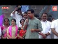 minister ktr emotional speech in sircilla meeting telangana politics cm kcr brs vs bjp yoyotv