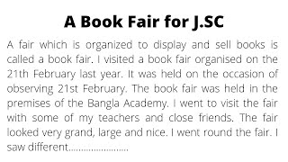 A Book Fair Paragraph for JSC Student | Paragraph Writing