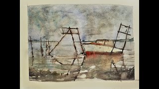EXTREME BEGINNERS - Coastal Boat Painting using the Glazing Technique with Chris Petri