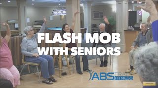 Flash mob seniors, Senior Exercise Class, chair exercise, exercise choreography older adults