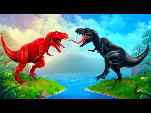 Dinosaur Fight Spider T Rex Vs Venom T Rex – Dinosaurs Battle In Jurassic World