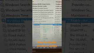 How to disable windows update #windows10 #windows