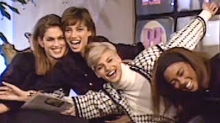 Cindy Crawford ⭐ Interviews The Trinity Supermodels about their Freedom 90' Music Video 🎵📀