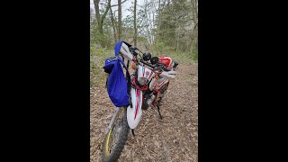 YAMAHA SEROW 250で　春の安曇野林道　64歳の爺が走ります　途中　超フラット林道　綺麗なダート路　最後に　おまけ有り　ご覧頂ければ幸いです