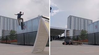 Skateboarder Smashes Face On Floor In Painful Accident