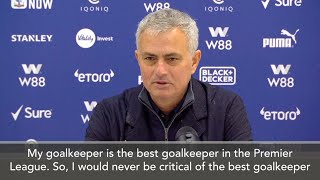 'Lloris Is The Best Goalkeeper In The Premier League' - Mourinho Defends Spurs' Goalkeeper