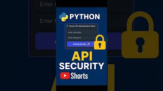 🔐 API Security GUI – Python FastAPI + JWT Auth (CustomTkinter App) #shortsfeed #shorts #python