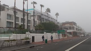 Camps Bay seafront Victoria Rd walk about on an April day in Cape Town