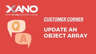 Update An Object Array