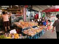 4k walk around the market along ratchada pisek road in bangkok