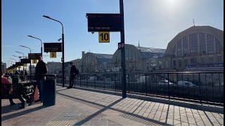 Riga Bus station beautiful Sunny Morning Live 🇱🇻