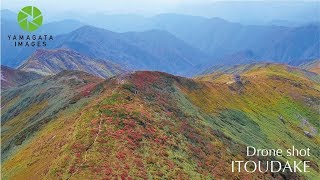 以東岳（朝日連峰・山形県）ドローン4K山岳空撮