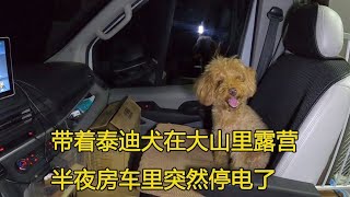 房车露营山区，房车里突然没有电了，大半夜如何解决？【大毛房车游记】