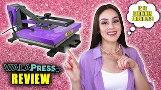 WALAPRESS DRAWER CLAMSHELL HEAT PRESS REVIEW (BEGINNER FRIENDLY?!) || Lucykiins