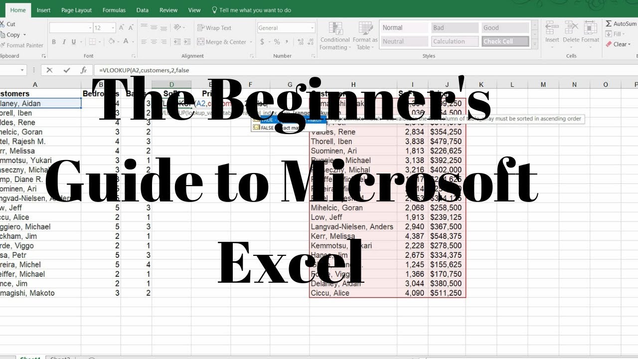 The Beginner's Guide To Microsoft Excel - Microsoft Excel Tutorial Tips ...