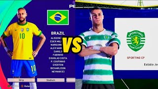 Brazil VS Sporting CP efootball 2023 mobile |PES 23 || KONAMI || ONLINE FOOTBALL GAME || GAMEPLAY