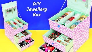 Bangle Box making at home from waste cardboard box | Best out of waste | DIY Jewellery Box