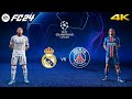 FC 24 - Real Madrid vs. PSG Ft. Mbappe, | UEFA Champions League | 4K