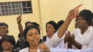 The Lutheran Bapedi Church sings “Ha ke na pelaelo” 25 February 2024 at Atteridgevile