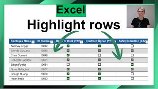 How to Highlight an Entire Row Based on a Checkbox in Excel