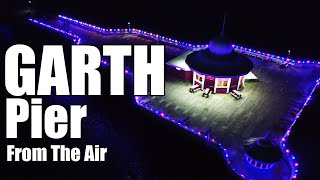 Garth Pier (Bangor) Midwinter Lights From The Air - North Wales at Christmas 2022 - Night Flying