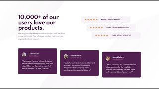 Social Proof Section Master Page (With HTML and CSS)