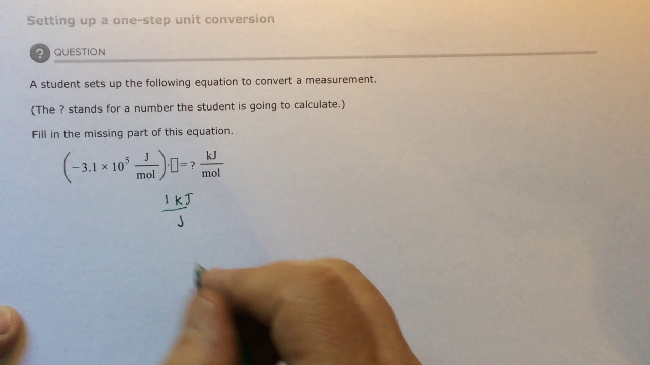 Aleks Setting Up A One-step Unit Conversion - YouTube