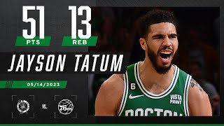 🚨 JAYSON TATUM 51 POINTS 🚨 Celtics are headed to Eastern Conference Finals | NBA on ESPN