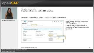 Filling the staging tables - U4 - Migrating Data to SAP S/4HANA Cloud, Public Edition