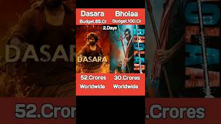 Bholaa Vs Dasara Movie Compression 🥶 Box office collection #southmovie #bholaa
