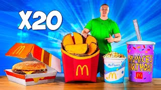 I Made a Giant McDonald's Menu / Potato Wedges / Royal Cheeseburger / McFlurry / Grimace Shake