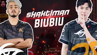 Shaktiman(scOutOP-Fnatic) Vs BiuiBiu(TeamSecret)? | War International Scrim | Caster-Swagstar Gaming