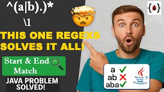 This Simple Regex Blew My Mind 🤯| String Validation | Problem Solved in Java 🔥