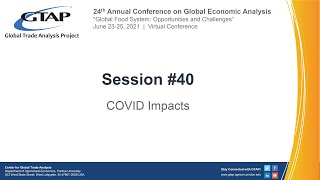 2021 GTAP Conference - COVID Impacts