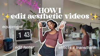 How I edit my youtube videos ✨aesthetic✨ | equipment, final cut pro tutorial (editing tips & tricks)